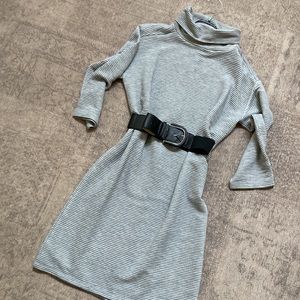 Grey Cowl neck Shift Dress